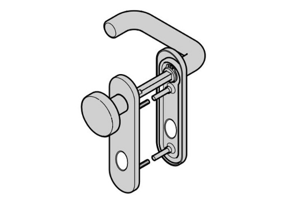 Ручка для двери с защитой от взлома Hormann (690017)